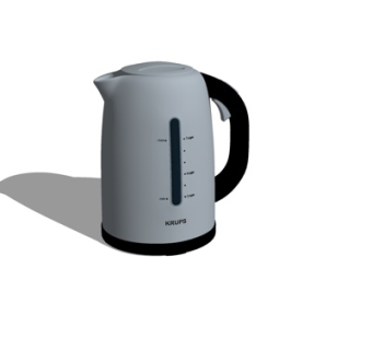 现代热水壶su模型