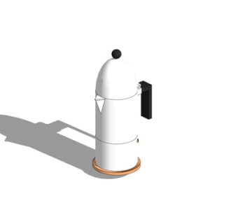 现代热水壶su模型