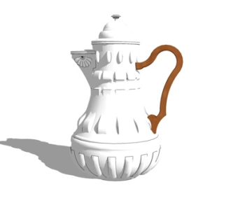 欧式酒壶su模型