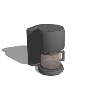 现代热水壶su模型