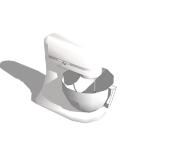 现代搅拌机su模型