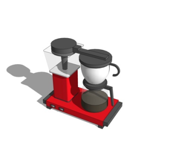 现代榨汁机su模型