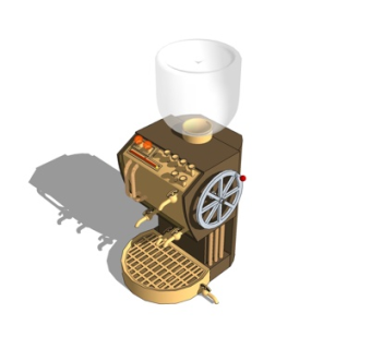现代饮水机su模型