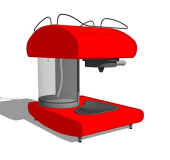 现代榨汁机su模型