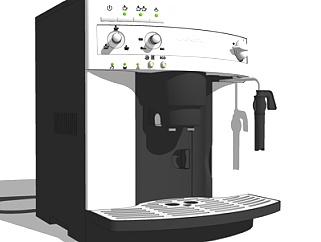 现代<em>自助</em>咖啡机su模型