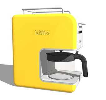 现代热水壶su模型