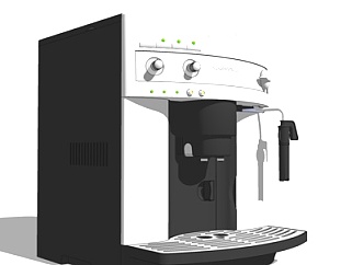 现代自助咖啡机su模型