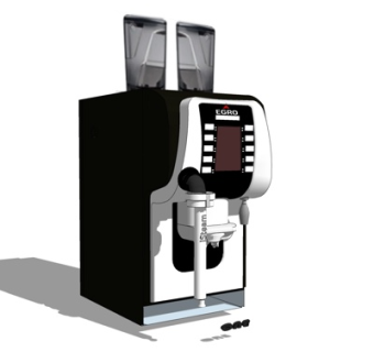 现代自助咖啡机su模型