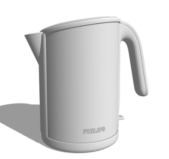 现代热水壶su模型