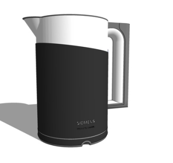 现代热水壶su模型