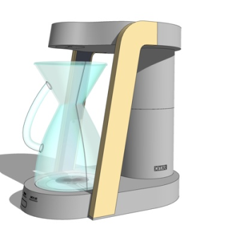 现代热水壶su模型