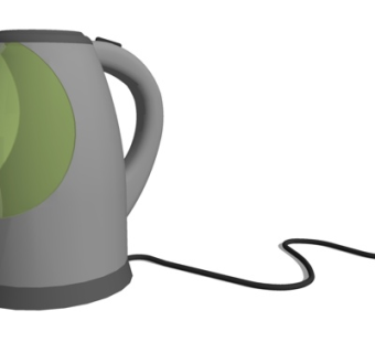 现代热水壶su模型