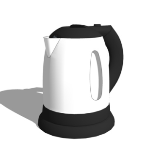 现代热水壶su模型