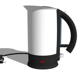 现代热水壶su模型