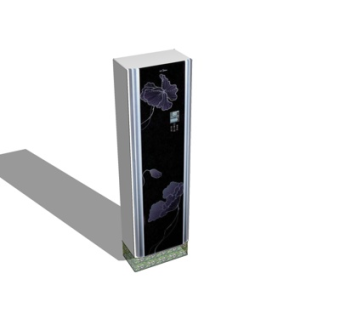 现代柜式空调su模型