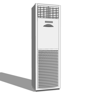 现代柜式空调su模型