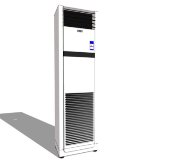 现代柜式空调su模型