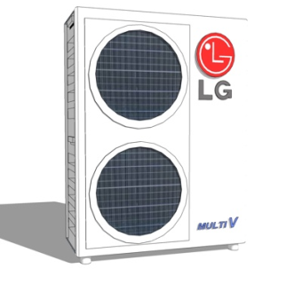 现代空调外机su模型