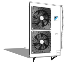 现代空调外机su模型