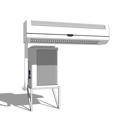 现代空调外机su模型