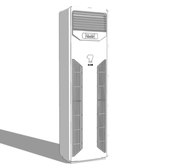 现代柜式空调su模型