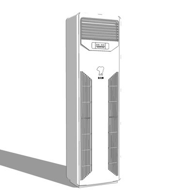 现代柜式空调su模型