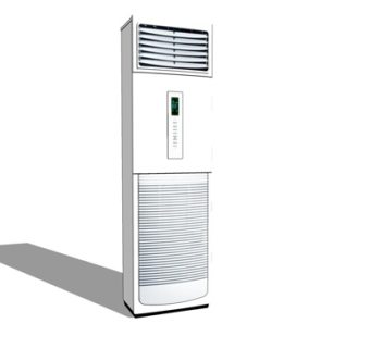 现代柜式空调su模型