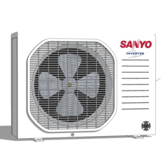 现代空调外机su模型