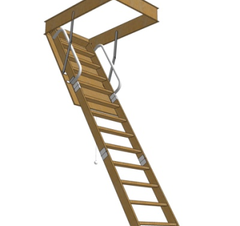 现代楼梯su模型