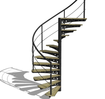 现代楼梯su模型