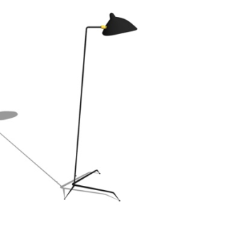 现代轻奢落地灯su模型