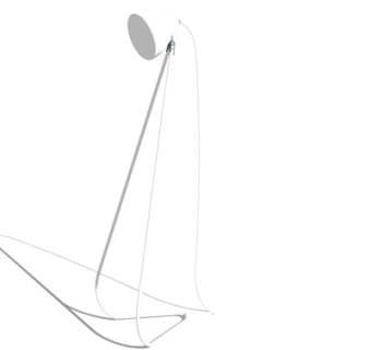 现代落地灯su模型