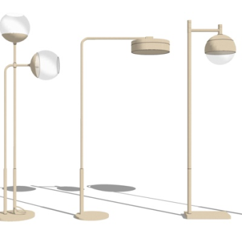 现代轻奢落地灯su模型