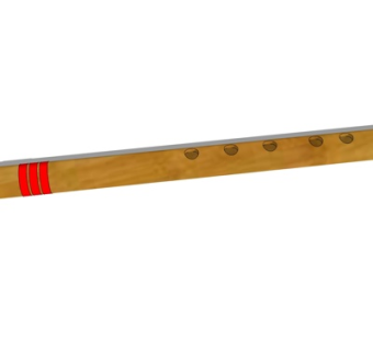 现代竹笛su模型