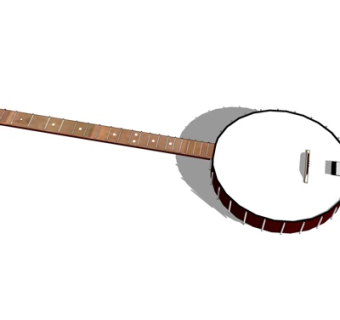 现代吉他su模型