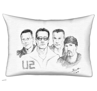 现代布艺抱枕su模型