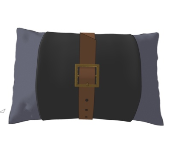 现代布艺抱枕su模型