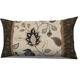 新中式布艺枕头su模型