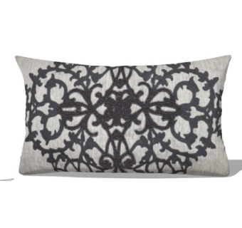 现代布艺枕头su模型