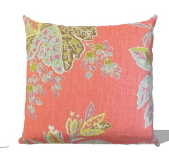 现代绣花抱枕su模型