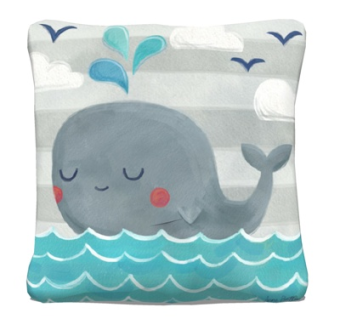 现代卡通布艺抱枕su模型