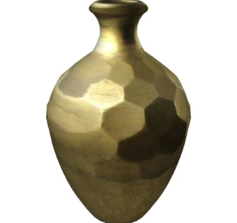 现代金属花瓶摆件su模型
