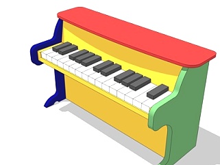 现代<em>儿童</em>钢琴su模型