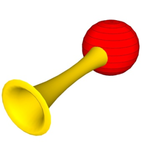 现代金属喇叭su模型