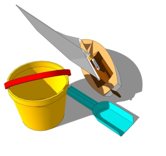 现代水桶su模型