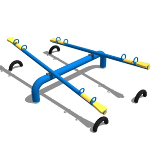 现代户外健身器材su模型