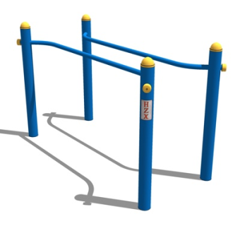 现代户外健身器材su模型