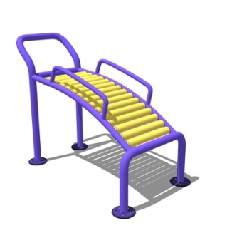 现代户外健身器材su模型