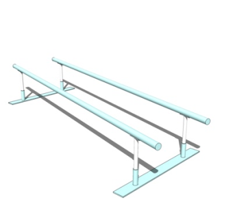 现代健身器材su模型