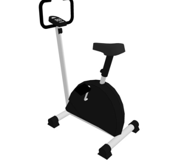 现代动感单车su模型